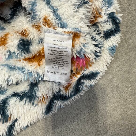 Eddie Bauer Womens Quest Quarter-Zip Fleece Jacket Medium Aztec Multicolor Plush - Picture 3 of 8